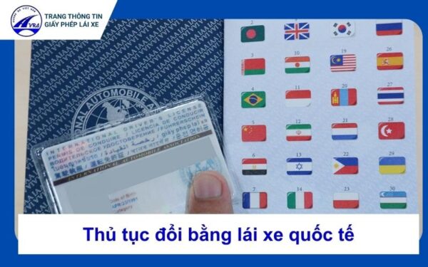 Thủ tục đổi bằng lái xe quốc tế