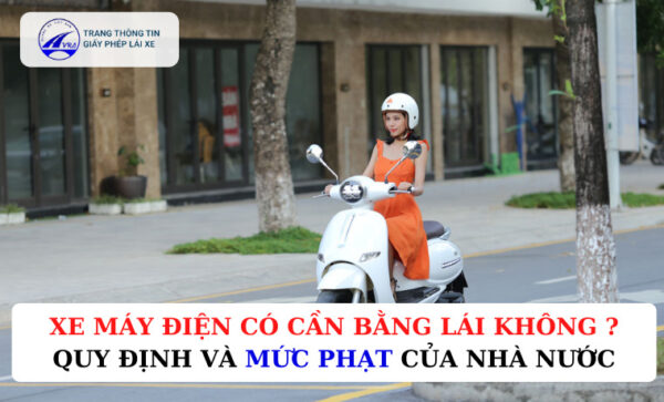 Xe máy điện có cần bằng lái không