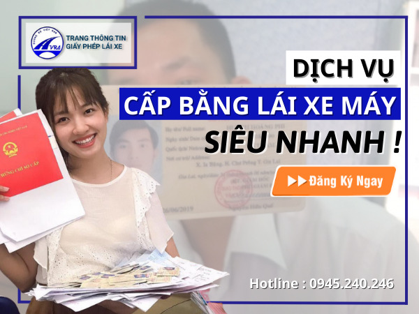 cấp bằng lái xe máy