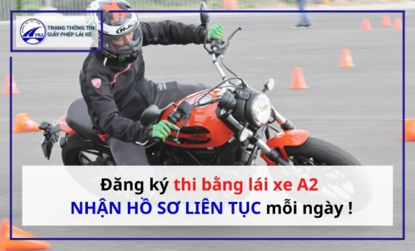 thi bằng lái xe a2 tphcm ở đâu