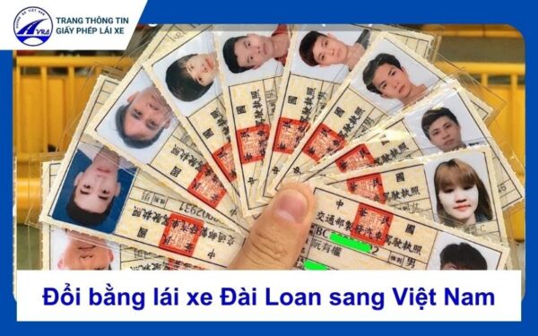 Đổi bằng lái xe Đài Loan sang Việt Nam