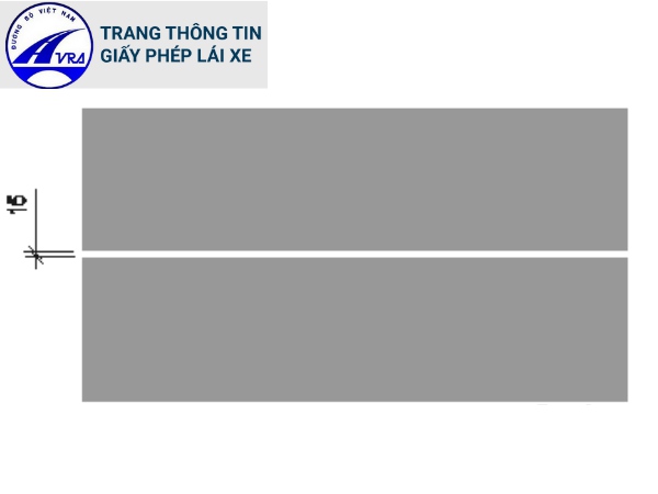 Vạch phân chia các làn xe cùng chiều, dạng vạch đơn, liền nét, màu trắng Vạch phân chia các làn xe cùng chiều, dạng vạch đơn, liền nét, màu trắng