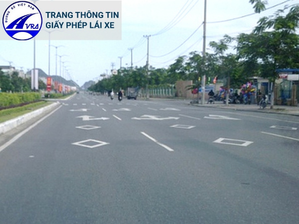 Vạch trắng hình con thoi Vạch trắng hình con thoi