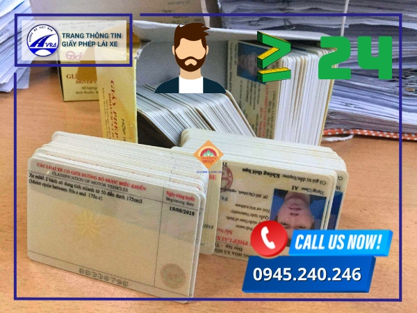 Độ tuổi và thời hạn sử dụng của bằng lái xe E Độ tuổi và thời hạn sử dụng của bằng lái xe E