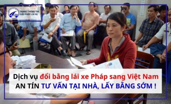 Đổi bằng lái xe pháp sang việt nam