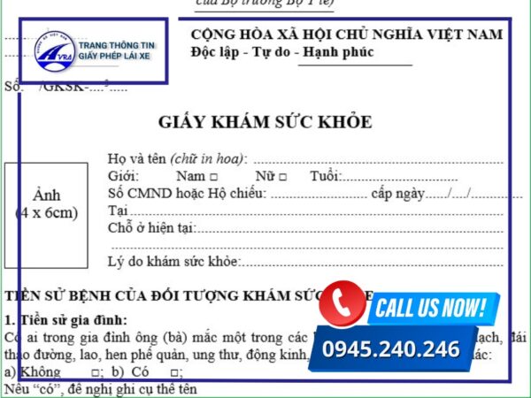 Đổi bằng lái xe hạng C hết hạn thủ tục NHANH GỌN mới nhất 11 Có cần giấy khám sức khỏe không?