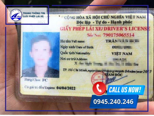 Dịch vụ đổi giấy phép lái xe ô tô hạng FC Dịch vụ đổi giấy phép lái xe ô tô hạng FC