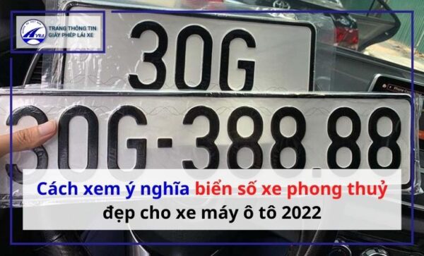 Cách xem biển số xe phong thuỷ