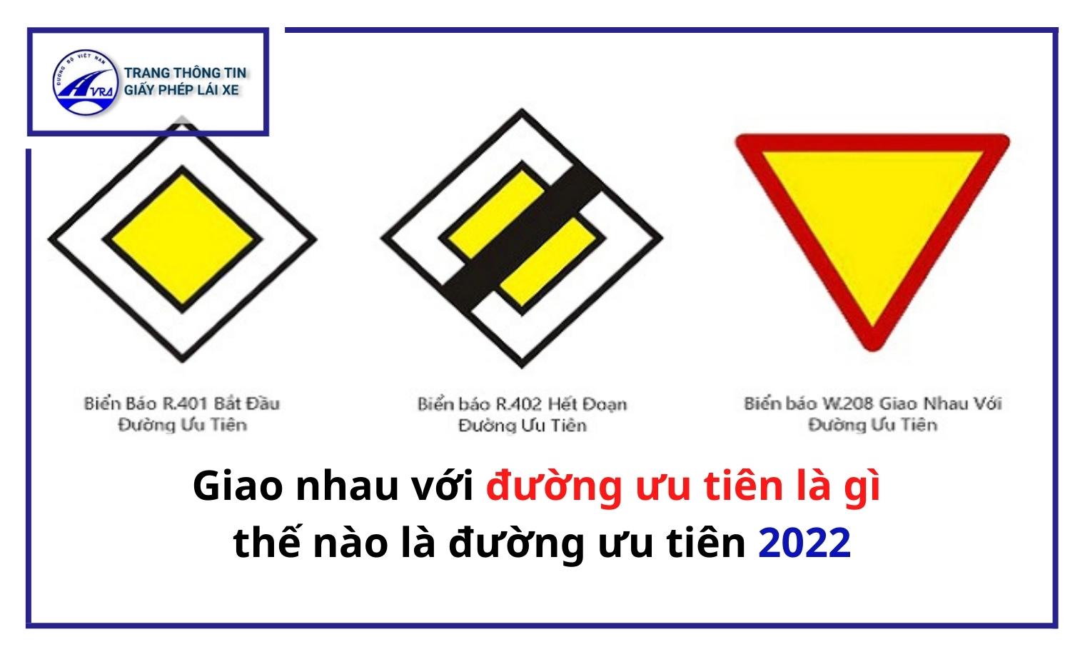 Giao nhau với đường ưu tiên là gì thế nào là đường ưu tiên