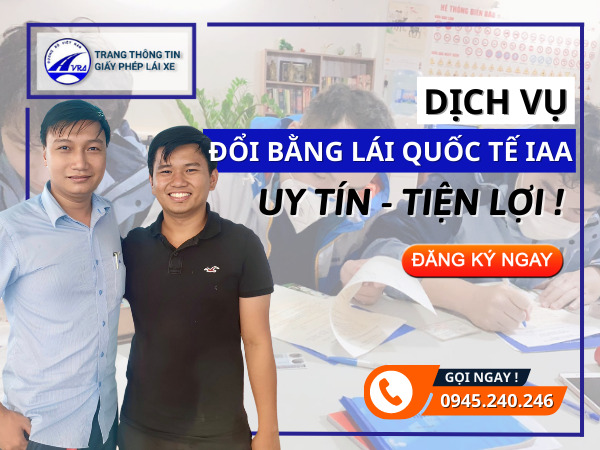 Đổi bằng lái xe quốc tế IAA IDP Việt Nam sang Quốc Tế ONLINE 6 Đổi bằng lái xe quốc tế iaa Mỹ cấp