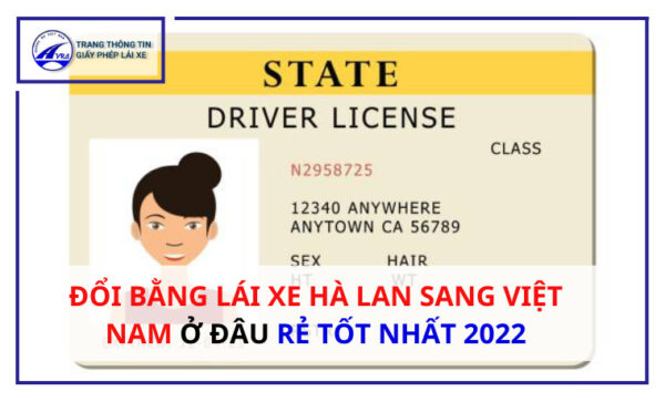 Đổi bằng lái xe Hà Lan sang Việt Nam ở đâu RẺ Tốt NHẤT 2022