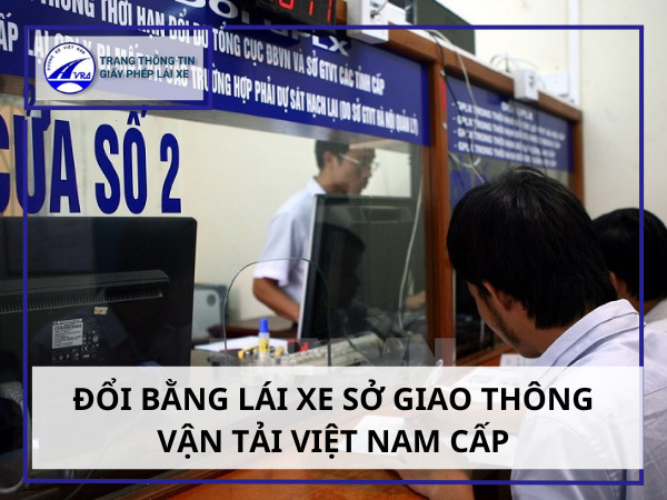 Đổi bằng lái xe sở giao thông vận tải Việt Nam cấp