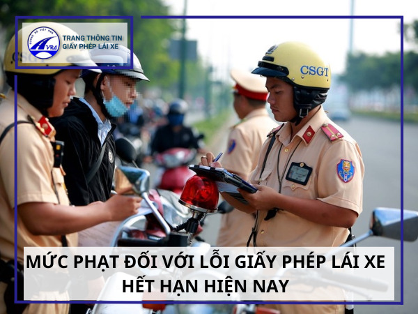 Lỗi giấy phép lái xe hết hạn bị XỬ LÝ như thế nào 4 Mức phạt đối với lỗi giấy phép lái xe hết hạn hiện nay