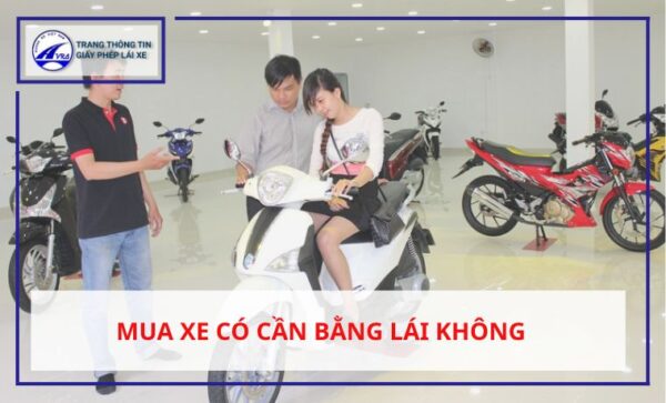 Mua xe có cần bằng lái không