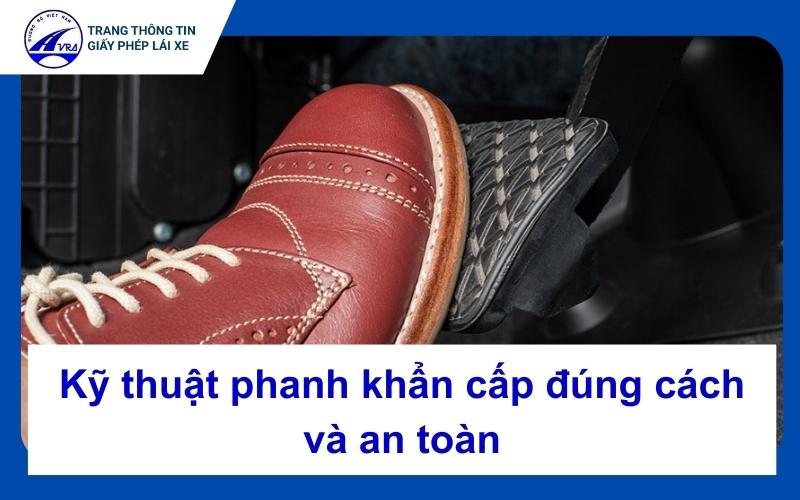 Kỹ thuật phanh khẩn cấp đúng cách và an toàn