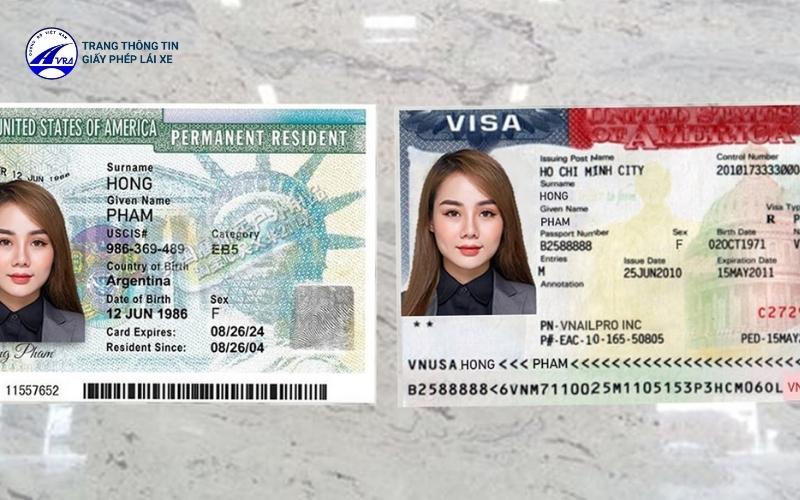 Thẻ xanh và visa Mỹ