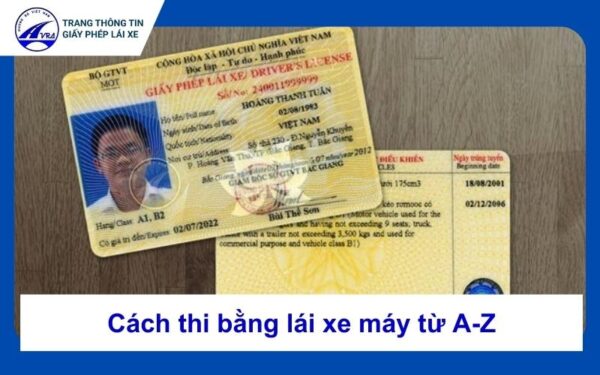Cách thi bằng lái xe máy A1 chi tiết nhất mà bạn cần biết 5 Cách thi bằng lái xe máy