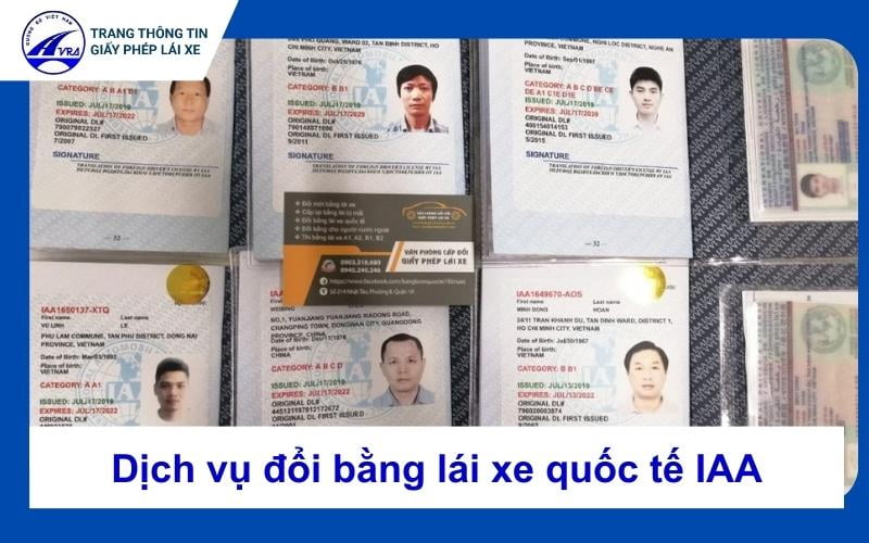 Đổi bằng lái xe quốc tế IAA