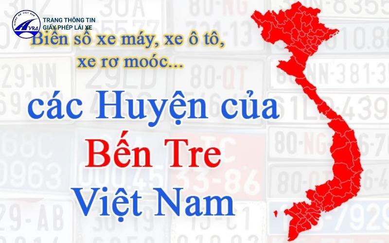 Các loại biển số xe tại tỉnh Bến Tre