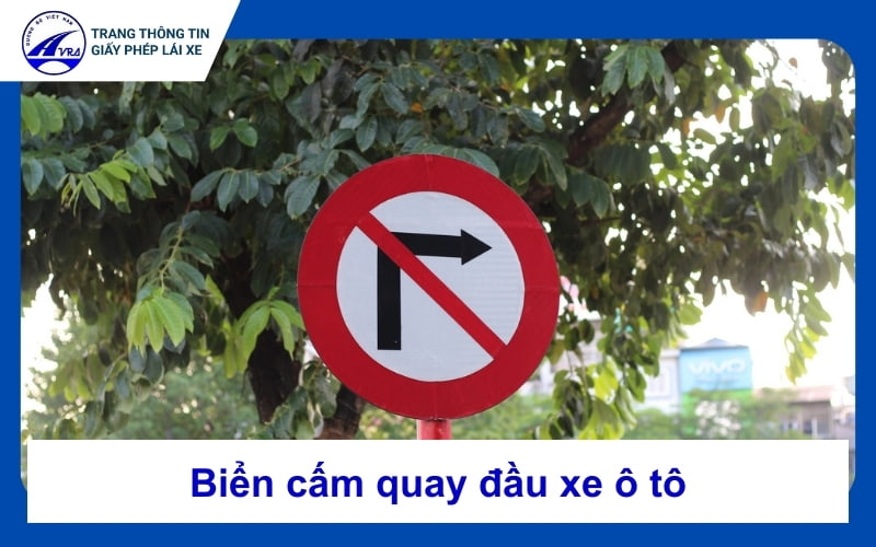 Biển cấm quay đầu xe ô tô