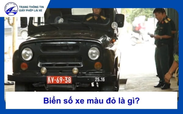 Biển số xe màu đỏ