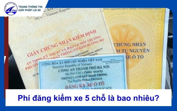 Phí đăng kiểm xe 5 chỗ