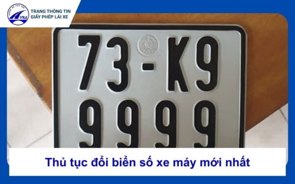 Thủ tục đổi biển số xe máy