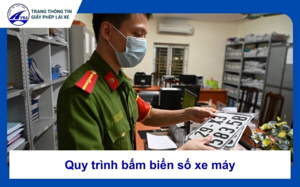 Quy trình bấm biển số xe máy