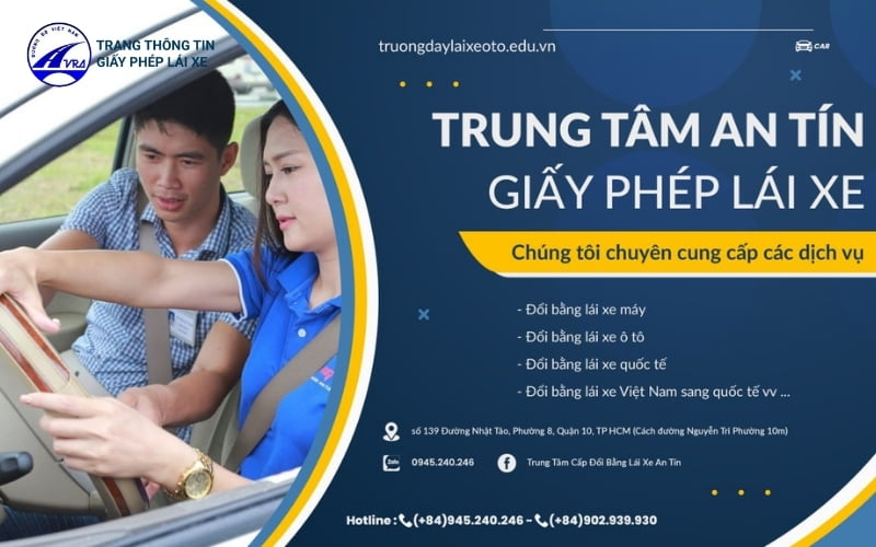 Trung tâm bằng lái xe An Tín - Địa chỉ đổi bằng nhanh chóng