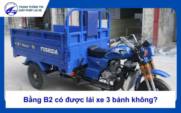 Bằng B2 có được lái xe 3 bánh không? Luật mới nhất 2 Bằng B2 có được lái xe 3 bánh không?