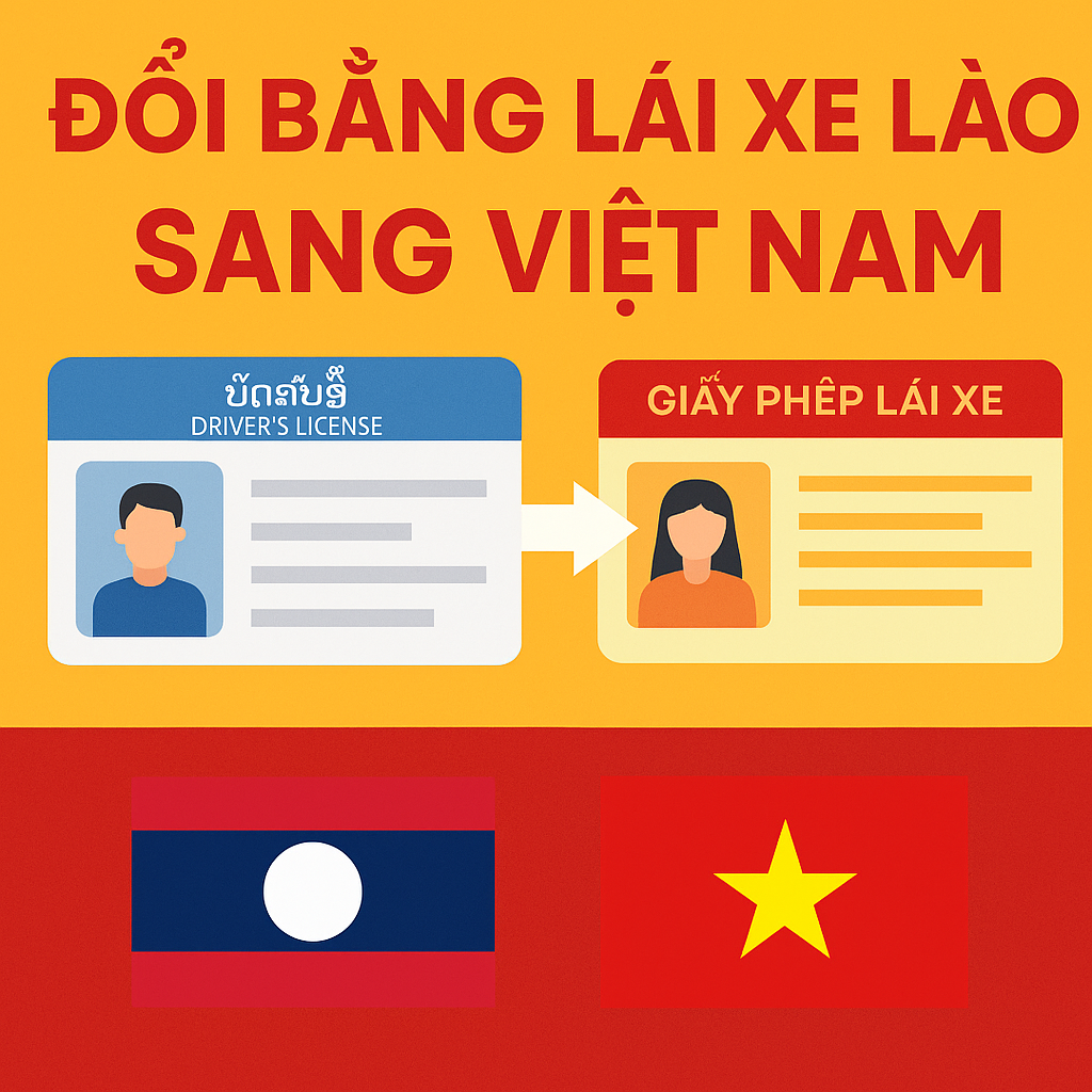 Đổi bằng lái xe Lào sang Việt Nam uy tín giá rẻ NHANH GỌN 1