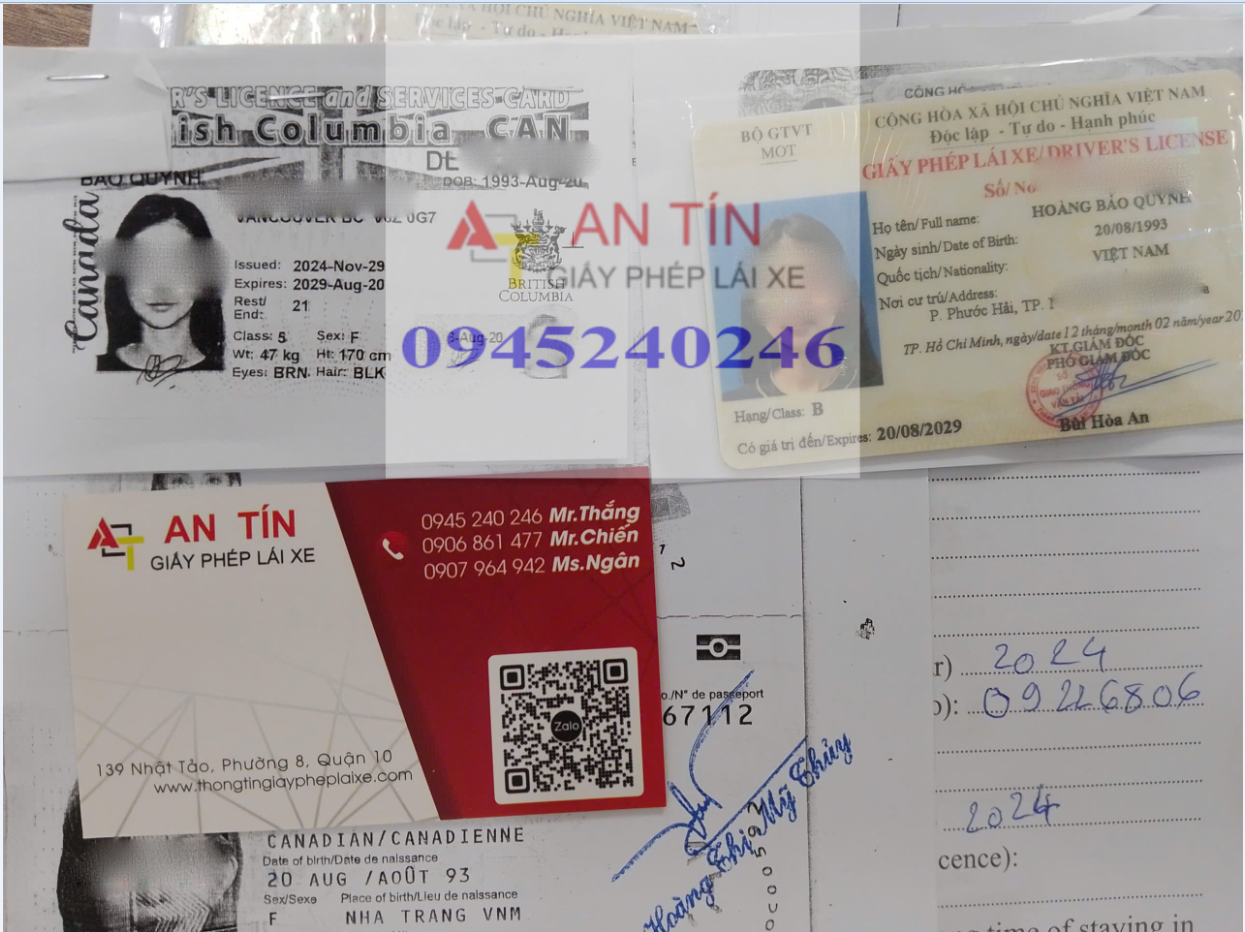 chi phí đổi bằng lái xe Canada sang Việt Nam chi phí đổi bằng lái xe Canada sang Việt Nam