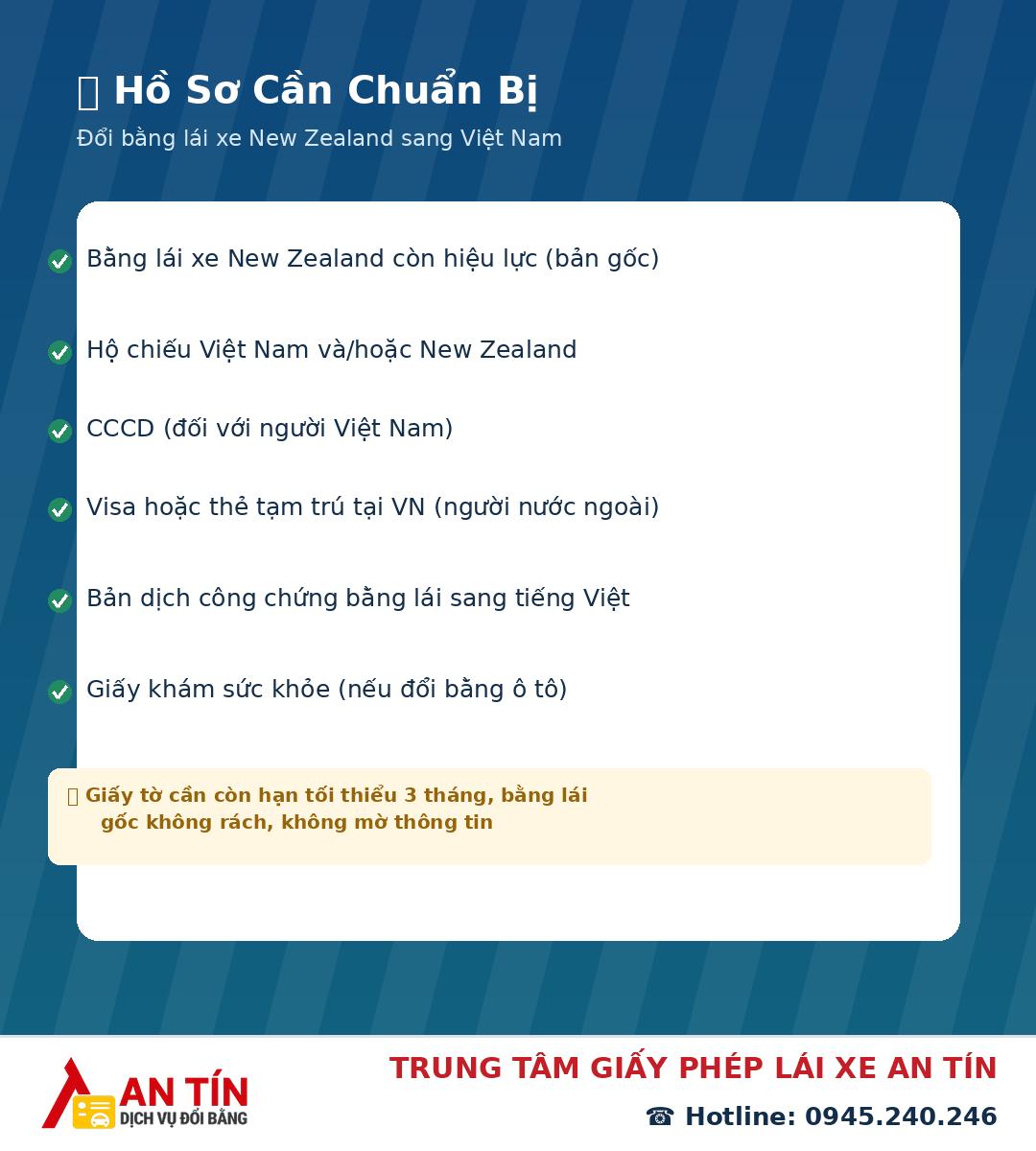 Đổi bằng lái xe new zealand sang Việt Nam Đổi bằng lái xe new zealand sang Việt Nam