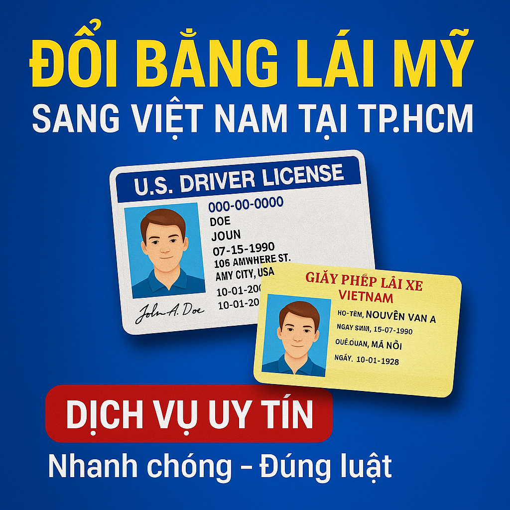 Bằng lái xe Mỹ có đổi sang Việt Nam được không ? 2