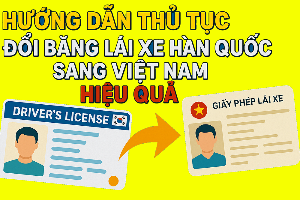 Đổi bằng lái xe Hàn Quốc sang Việt Nam uy tín, nhanh chóng 1