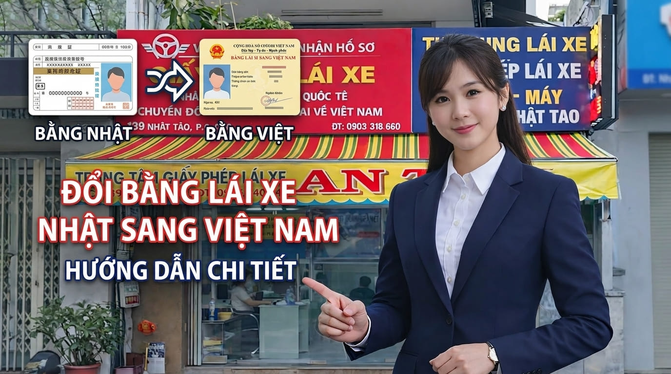 Cách đổi bằng lái xe Nhật sang Việt Nam 2