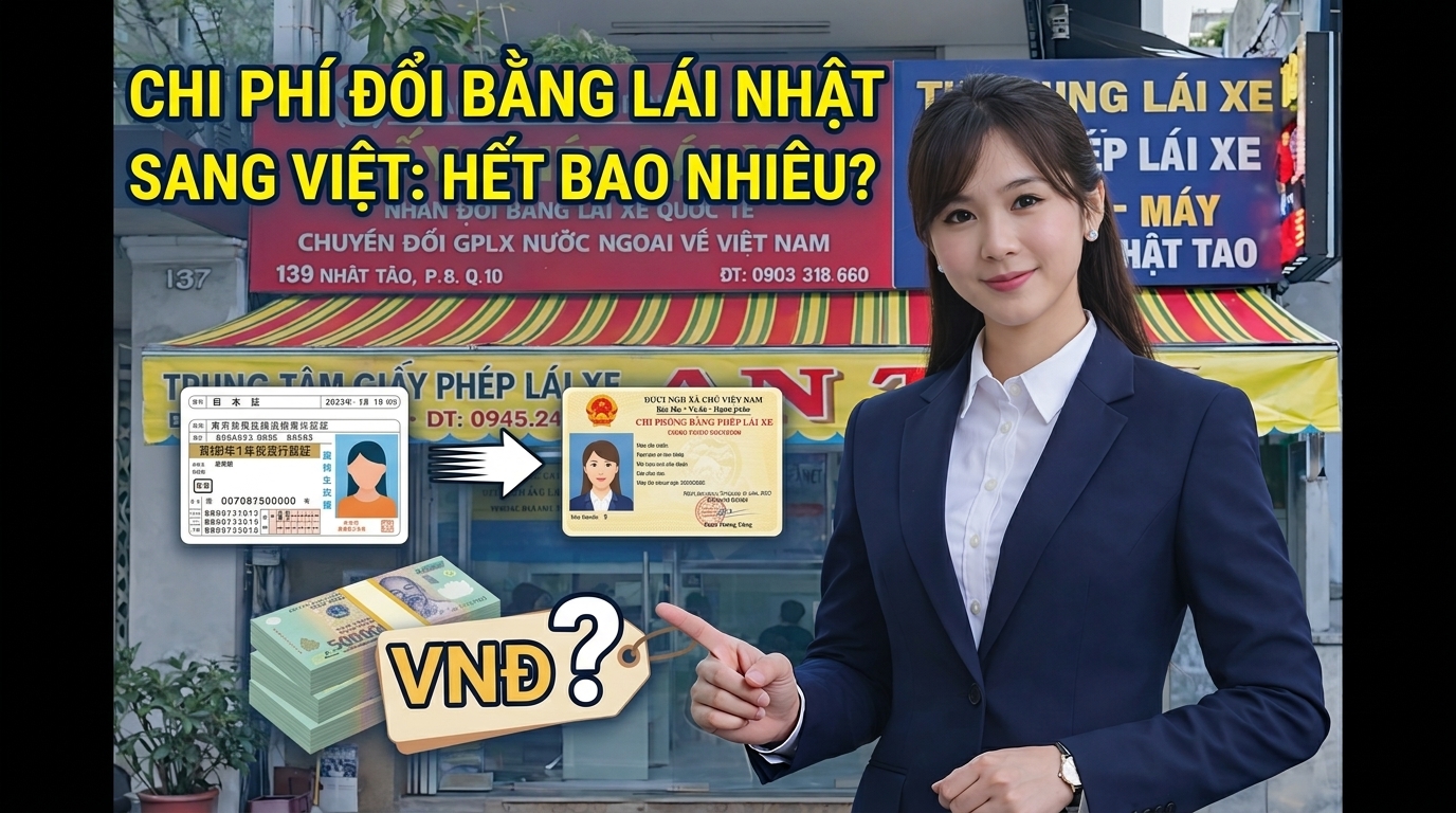 Chi phí đổi bằng lái xe Nhật Bản sang Việt Nam bao nhiêu ? 2