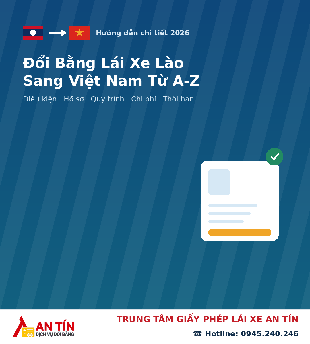 Đổi bằng lái xe Lào sang Việt Nam Đổi bằng lái xe Lào sang Việt Nam