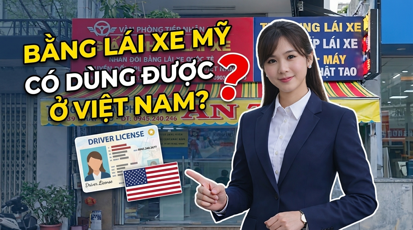 Bằng lái xe ở Mỹ có lái xe được ở Việt Nam không ? 2