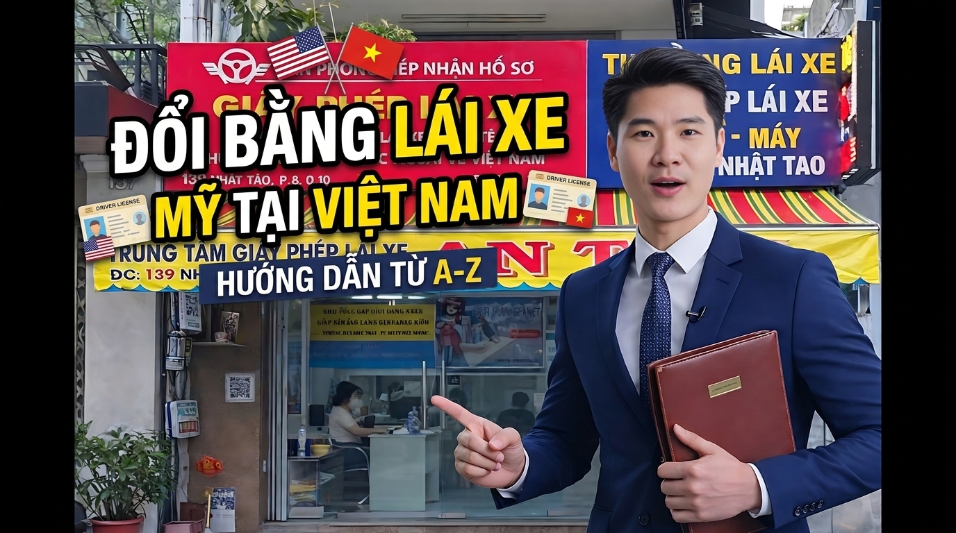 Đổi bằng lái xe Mỹ Ở Việt Nam 2