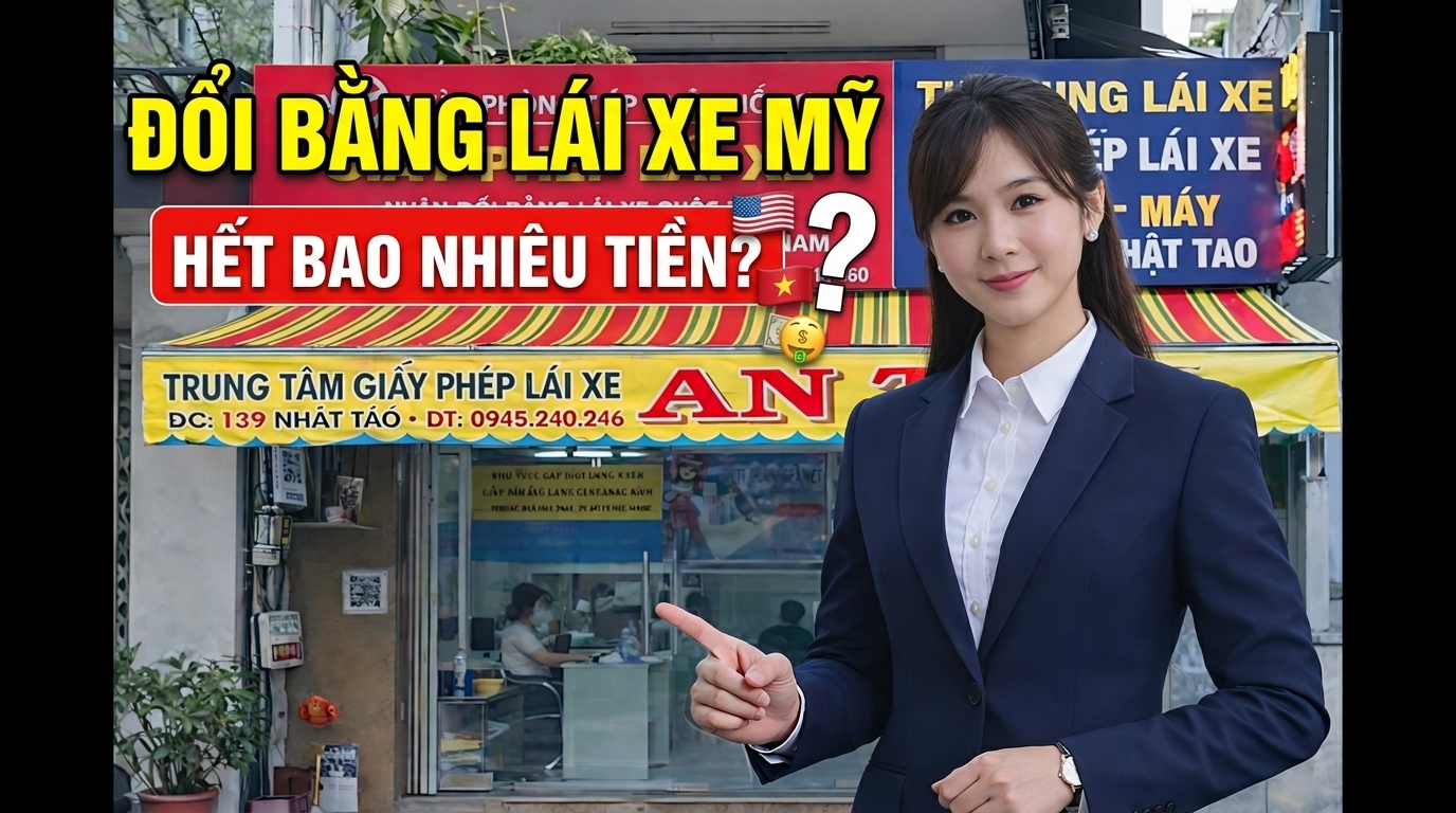 Chi phí đổi bằng lái xe Mỹ bao nhiêu ? 2