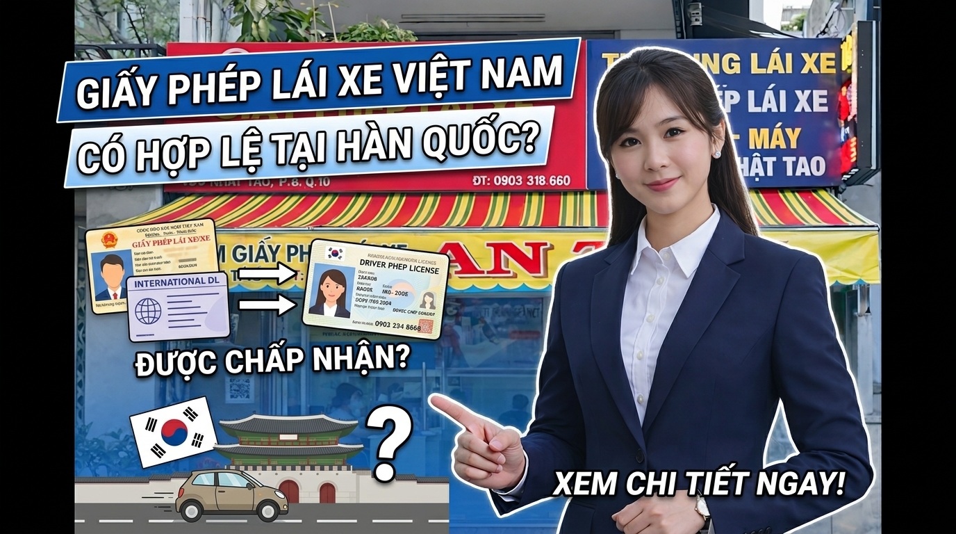 Bằng lái xe Việt Nam có dùng được ở Hàn Quốc Không ? 8