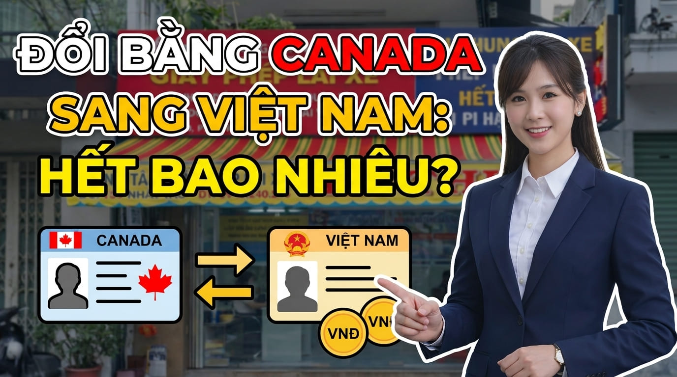 Chi phí đổi bằng lái xe Canada sang Việt Nam bao nhiêu ? 2
