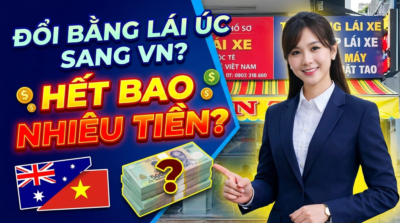 Chi phí đổi bằng lái xe Úc sang Việt Nam bao nhiêu ? 2