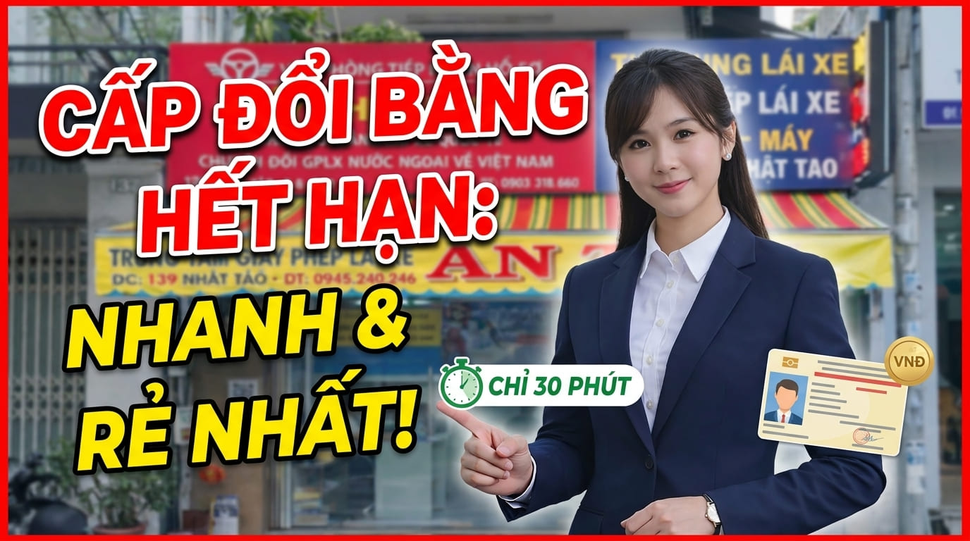 Đổi bằng lái xe ô tô hết hạn nhanh chóng, giá tốt 1