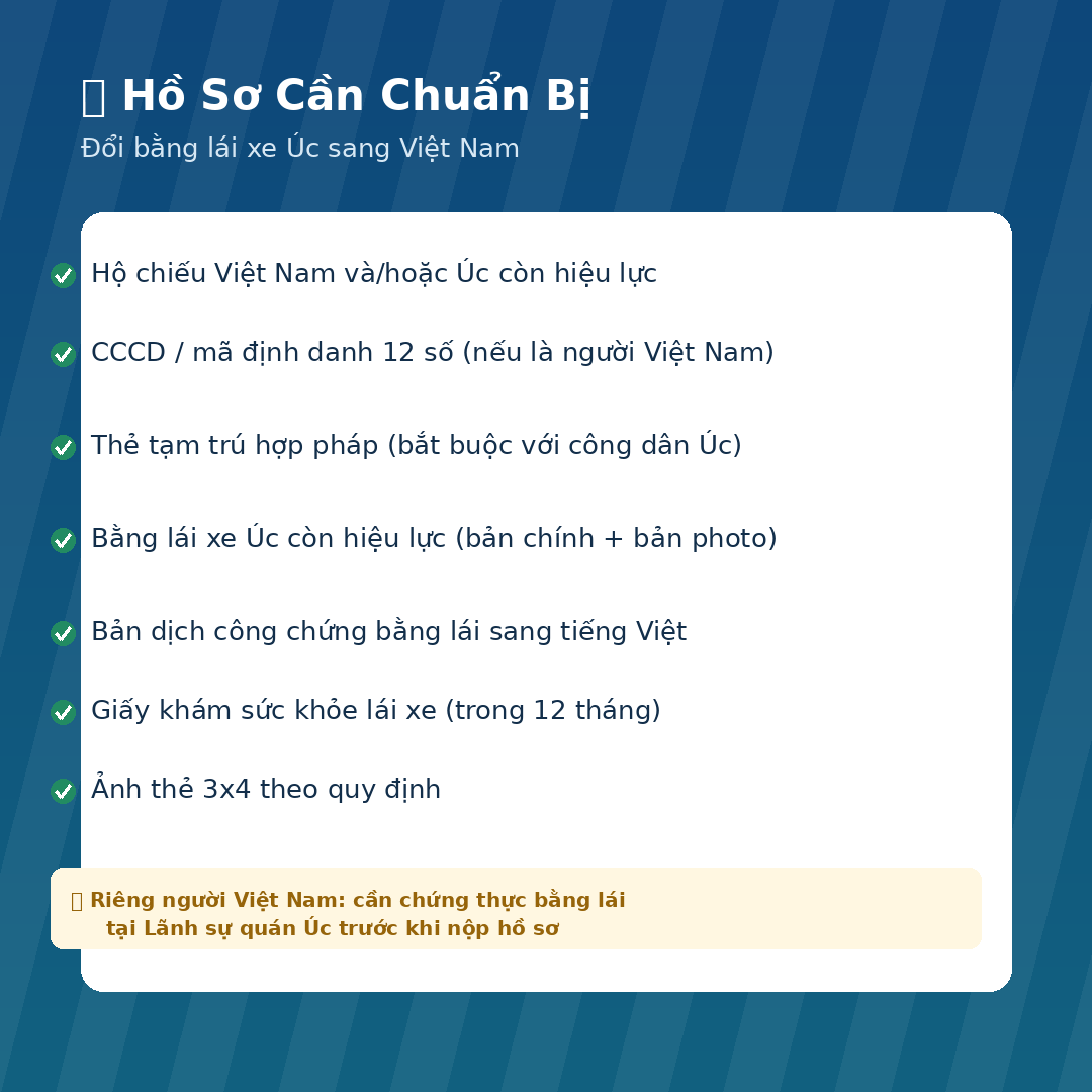 Đổi Bằng Lái Xe Úc Sang Việt Nam Tại TP.HCM: Hướng Dẫn Chi Tiết 2026 3