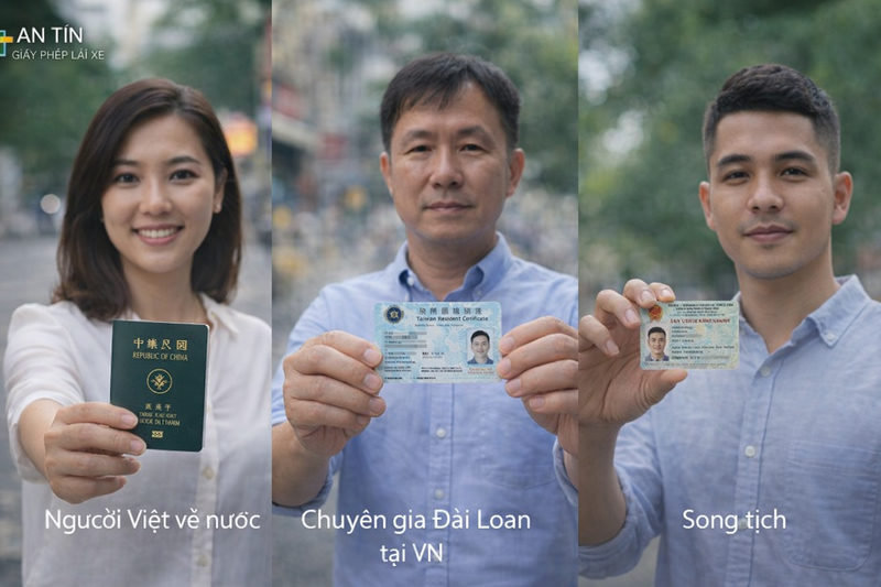 Đổi bằng lái xe Đài Loan sang Việt Nam ở đâu? 3 Ai đủ điều kiện đổi giấy phép lái xe Đài Loan sang Việt Nam? (phân nhóm theo đối tượng)