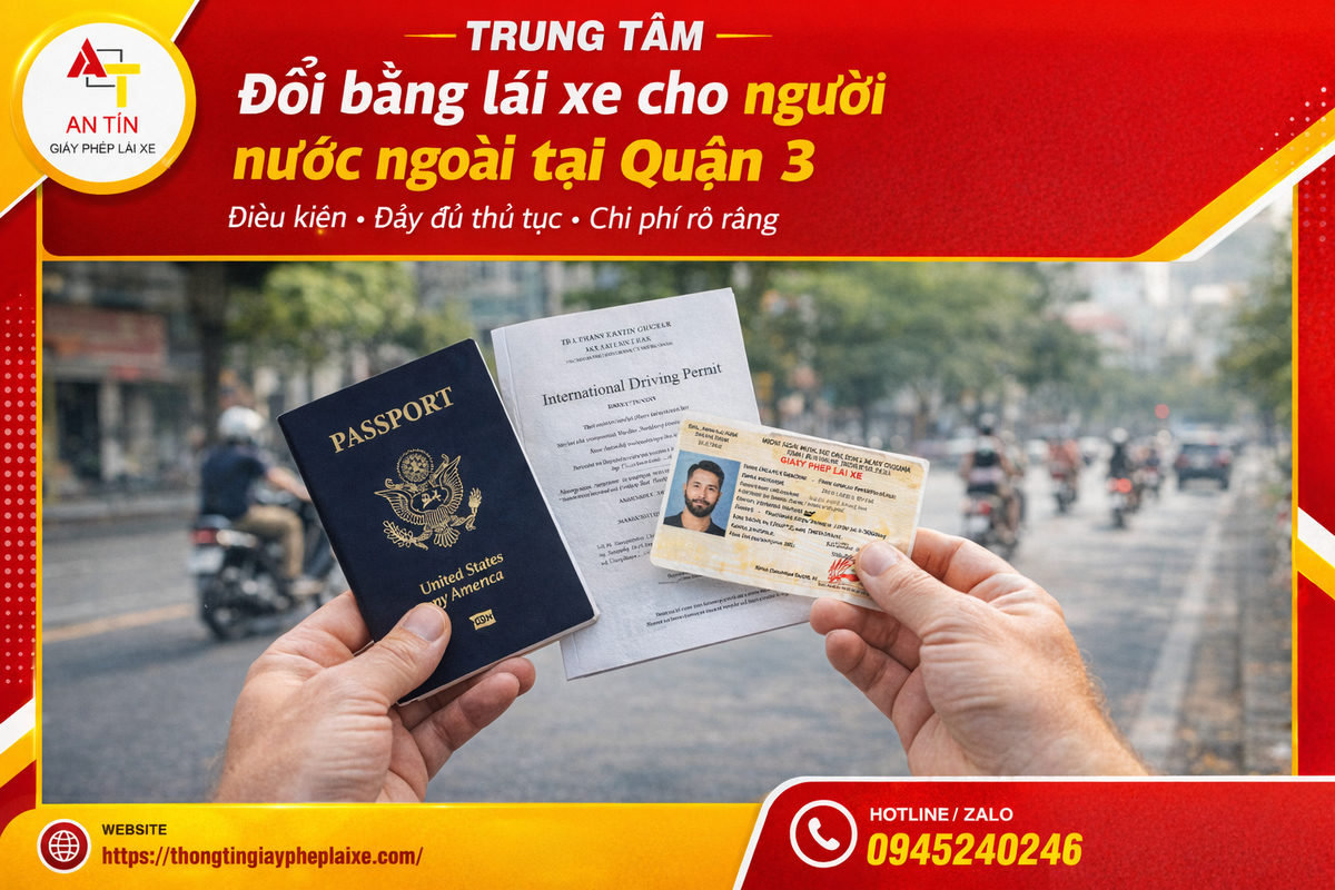 Đổi bằng lái xe cho người nước ngoài tại Quận 3 2