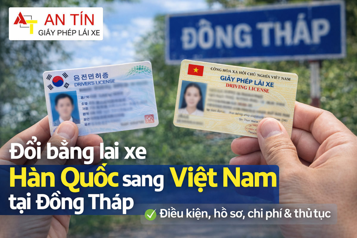 Đổi bằng lái xe Hàn Quốc sang Việt Nam tại Đồng Tháp 2