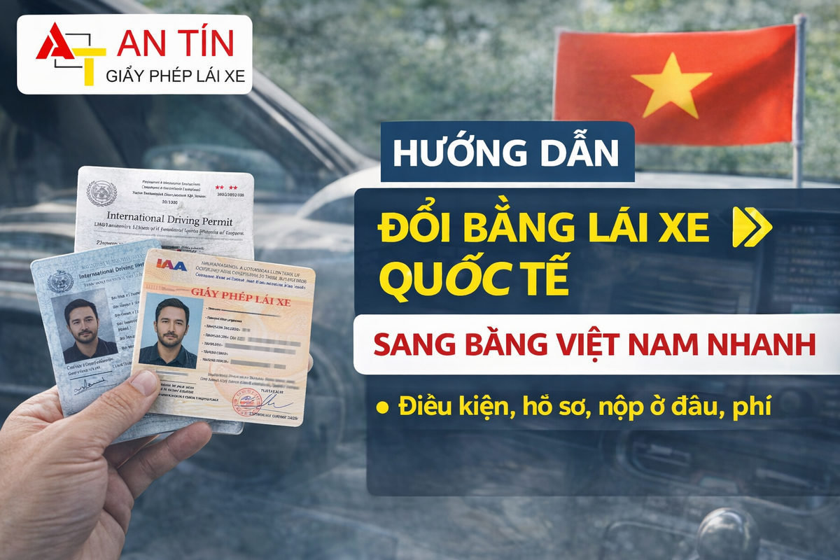 Hướng dẫn đổi bằng lái xe quốc tế sang bằng Việt Nam nhanh 3